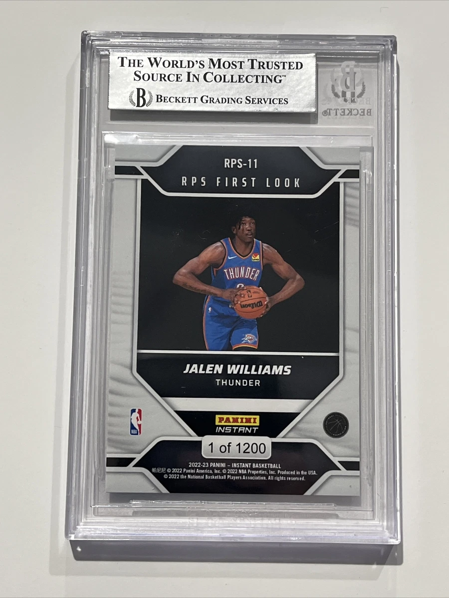 Jalen Williams signed instant RPS rookie card BAS COA Autograph OKC Thunder  | eBay