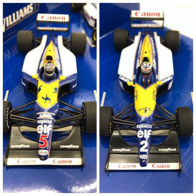 Minichamps Williams 1/43 F1 Fw14B Fw15C Limited Edition Used