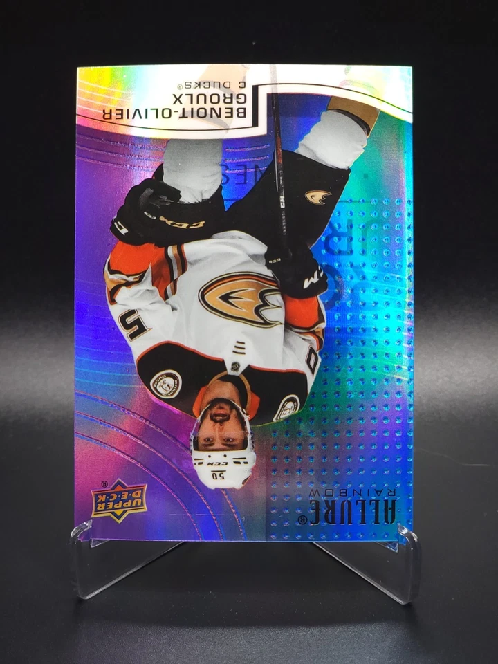 Benoit-Olivier Groulx 2021-22 Upper Deck Allure #R-26 Blue/Purple Rainbow 77/199 - Image 4 of 4