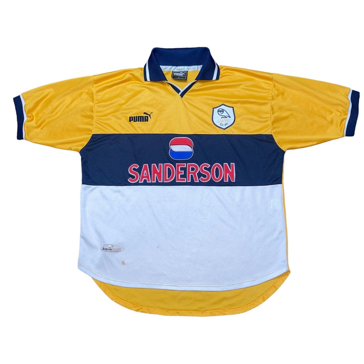 シェフィールドウェンズデー　97-99 ホームユニフォーム　puma Vintage Sheffield Wednesday 1997-98Home Football Soccer