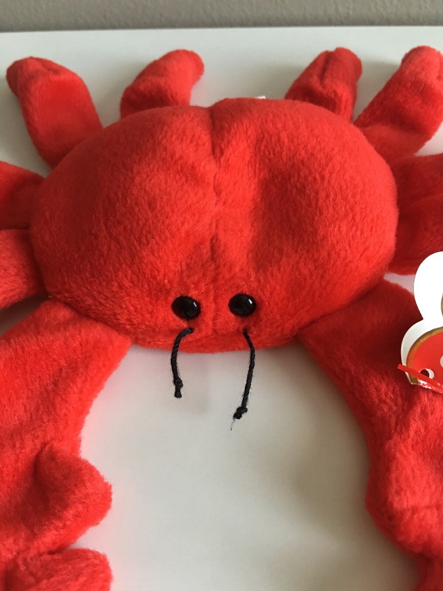 ty Beanie Baby Digger Red Crab 8-23-95 Plushy | eBay