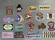 The Warriors Movie Gang Logos Sticker Lot. Various Sizes. Holographic 19pcs