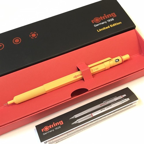 Rotring 600 Loft Matte Yellow Limited Edition Initial Lot Mechanical