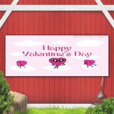 Happy Valentines Day 029 indoor outdoor banner sign