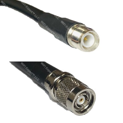 RFC400 RP-TNC FEMALE to RP-TNC MALE Coaxial RF Cable USA-Ship Lot