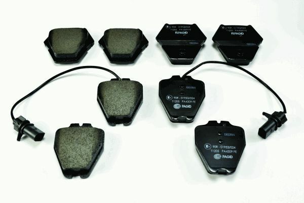 Hella 8DB 355 009-031 Bremsbelagsatz, Scheibenbremse FüR Audi VW-image