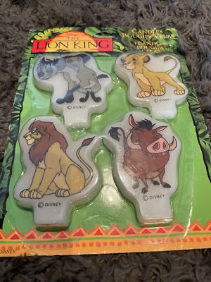 Vintage Disney Lion King Candles Birthday Simba Nala Pumbaa Shenzi