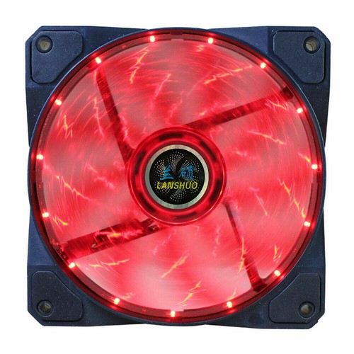 120mm SILENT PC CASE FAN COOLING 4P ADJUSTABLE RGB LED 12V DC COOLER UK SELLER - Afbeelding 7 van 11