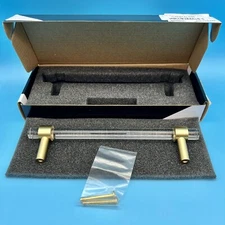 Alno A860-6-SB Satin Brass Acrylic 6" Center-to-Center Cabinet Pull