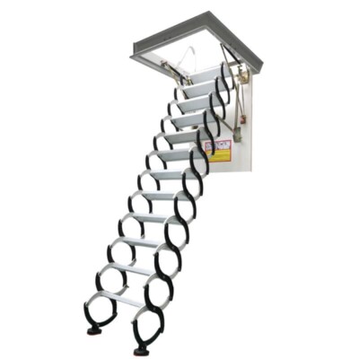 24x52 Attic Ladder Pull Down Steel Heavy Duty Ceiling Access Loft ...