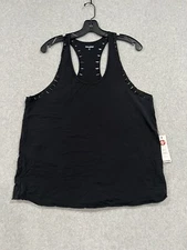 Womens Manduka Adorn Whipstitch Tank Black Size XL NWT
