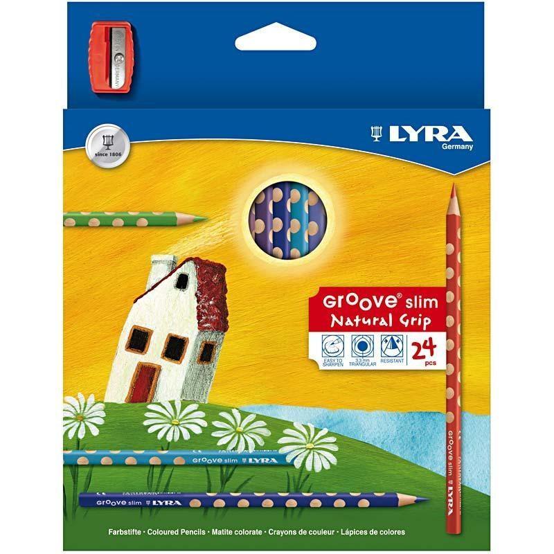 S Drawing 24 Colours Lead:3.3mm With Sharpener