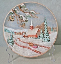 Byron Molds 3D Ceramic Wall Hanging Plate 1980