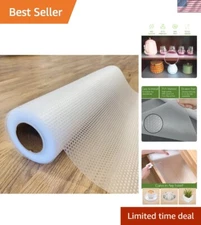 Strong Grip Non-Slip Shelf Liner 394" x 17.7" - Ideal for Cabinets & Drawers