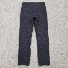 Lululemon Leggings size 4 Align Crop 21" Formation Camo Deep Coal Black Gray