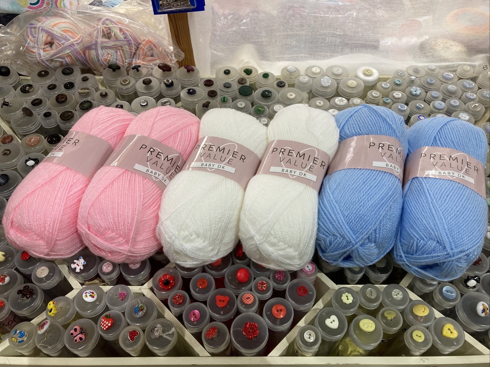 King Cole 100g Premier Baby Value DK  100% Acrylic Yarn X Six 100gm Balls