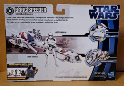 Hasbro Barc Speeder Bike With Clone Trooper Buzz Action Figure for
