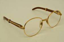 Authentic Cartier Sunglasses Bagatelle 52 18 130b Bubinga Wood GP Frames 3