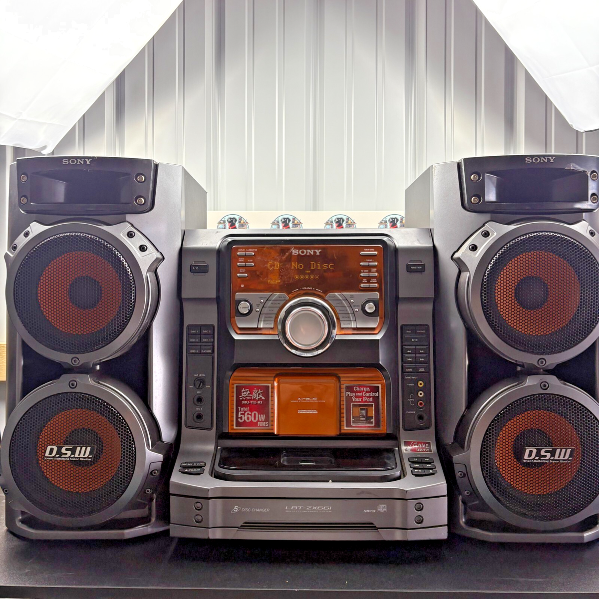 Sony HCD-ZX66i Mini Hi-Fi Stereo System w/ SS-ZX66i Speakers