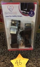 2pk Nurture Right Anti Tip TV Furniture Safety Straps