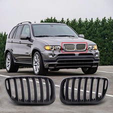 For 2004 2005 2006 Bmw X5 E53 Sport 4d Lci Front Kidney Grille Matte Black For 2004 2005 2006 Bmw X5 E53 Sport 4d Lci Front Kidney Grille Matte Black