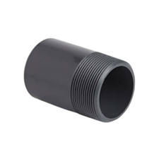 3/4" inch PVCu Barrel Nipple Plain x Threaded, Waste Pipe Fitting, Drainage