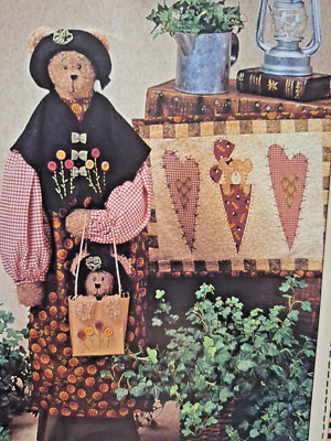 30'' Plush Standing Bear Wall Quilt Beartrice 68 Sewing Pattern Vanilla House