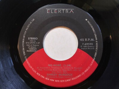 Shirley Murdock ‎– No More Mint Original 45RPM Elektra 69590