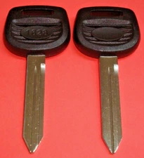 2 Pack - NEW For SELECT FREIGHTLINER TRUCKS KEY BLANKS 1628-P 1628P Plastic Head