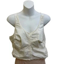 1960 Carol Brent Bustier Bra 36C Cotton Front Hook