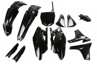 Set Plastics Motorradverkleidungen Full Yamaha 450 2011 - 2013 Schwarz Ufo Plast