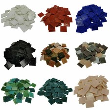900 gramm  2x2 Glasmosaik 20x20 mm Mosaik- Mosaik Gelb Rot Blau Schwarz orange