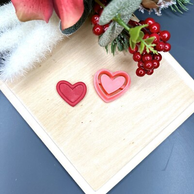 Valentines Herz Polymer Ton Schneider | 3D-gedrucktes Ton Werkzeug | IrisCrafts7 UK
