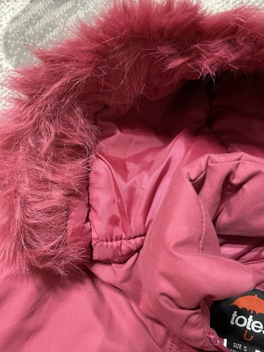 Totes New Womens Full Zipper Hooded Pink Puffer Jacket S - Picture 8 of 13