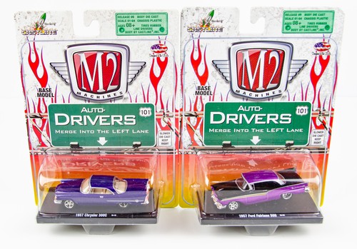 M2 Machines 1/64 Auto Drivers Lot 1969 Corvette 1957 Bel Air Chrysler 300C - Picture 4 of 5
