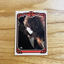 1981 Paul Stanley Kiss Stani Argentina Rare Trading Card Rookie #16