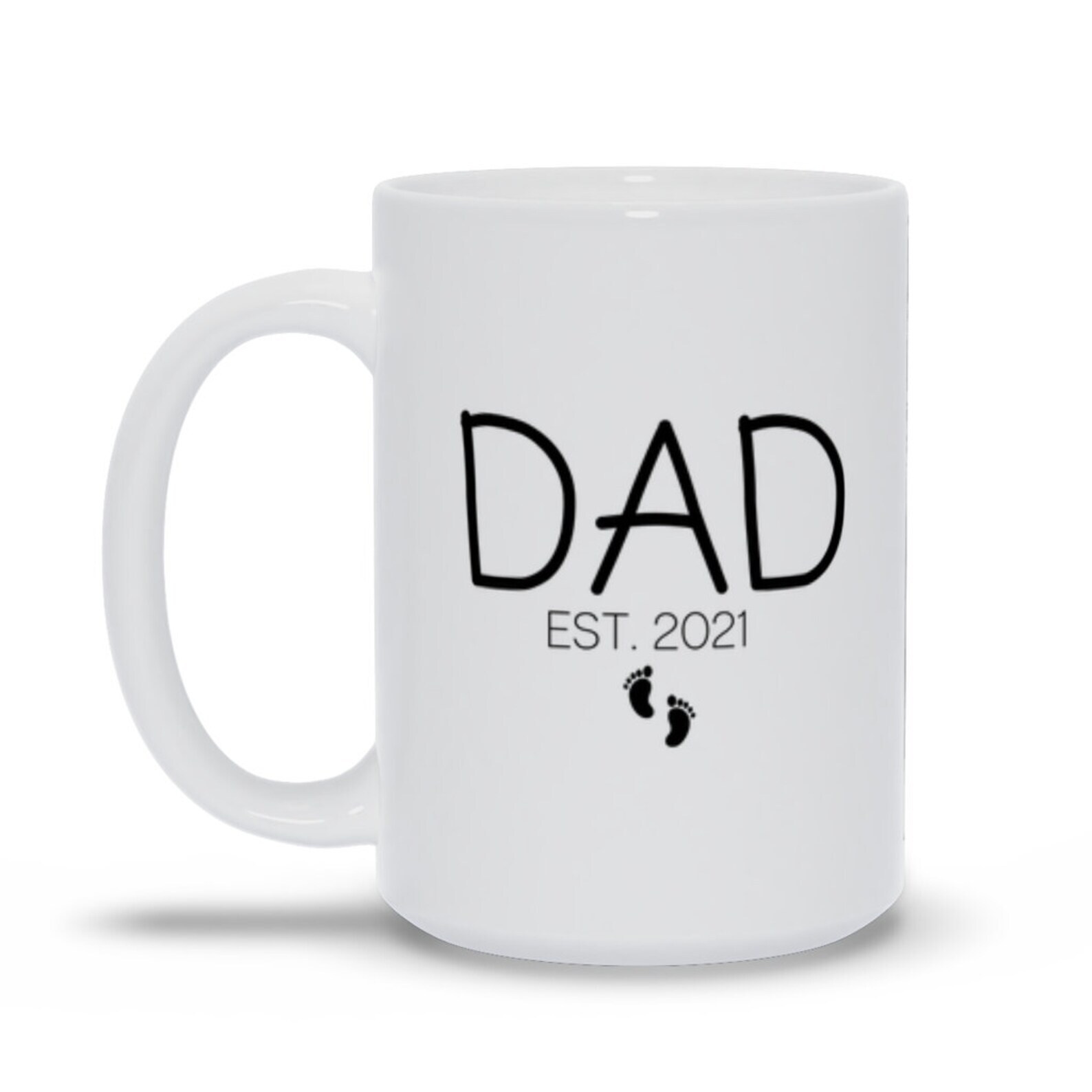 Personalized Dad Est Mug Custom Birthday Mug Coffee Mug For New Dad Dad To Be