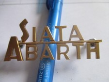SIATA Abarth Schriftzug Zeichen Abzeichen 202 208 Daina s47 Messing