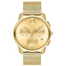 Movado Bold Men's Swiss Quartz Gold-Tone 42mm Watch 3600634