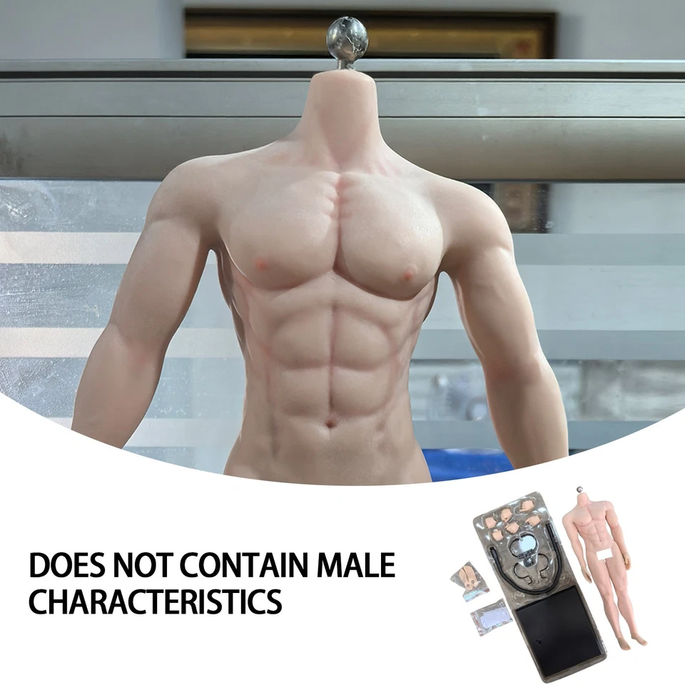 JIAOU DOLL 1/6 Seamless Male Body Doll Male Figure Fit 12" For Phicen Hot Toys - Image 3 of 4