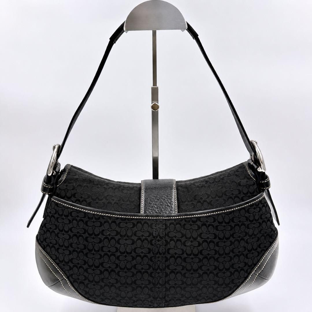 COACH Soho Signature One Shoulder Bag Black from Japan - Gem