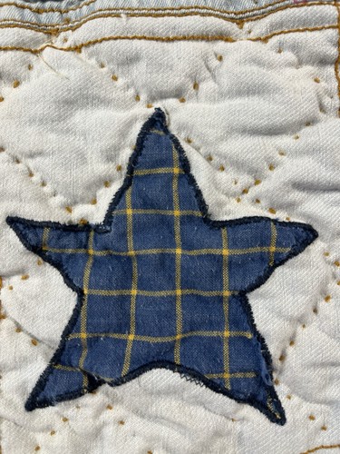 VTG Patch Magic Western Cotton Baby Quilt Throw Rodeo Cowboy Cactus Horse 33X41 - Picture 9 of 16