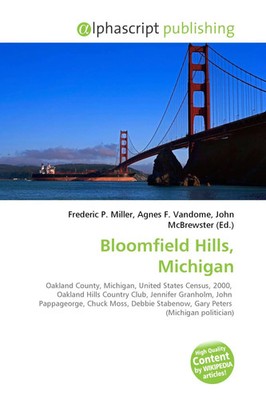 Frederic P. Miller (u. a.) | Bloomfield Hills, Michigan | Taschenbuch | Englisch