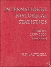 International Historical Statistics : Europe, 1754-2000 Brian Mit