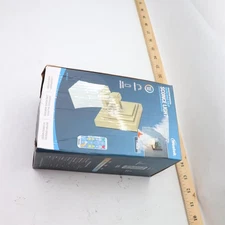 Westek Single LED Downlight Vanity Sconce Light with Remote Satin Gold 5"