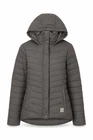 Womens Sprayway Size 8 Puffer Jacket Brown Mid-Length Long Sleeve Casual Hooded