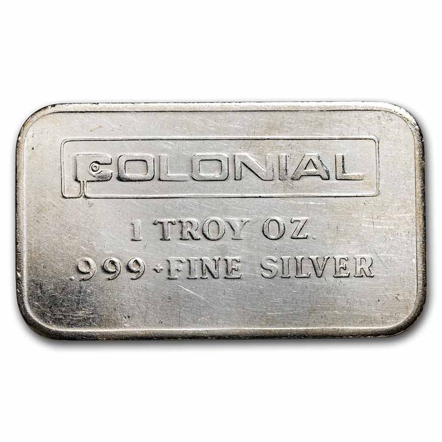 1 oz Silver Bar - Engelhard (Colonial Refining, Inc,) | eBay