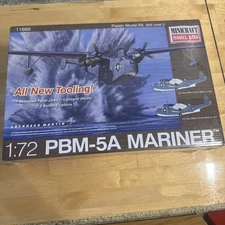 Minecraft airplane model #11669 PBM-5A Mariner 1:72 dated 2013 NIB Complete Kit