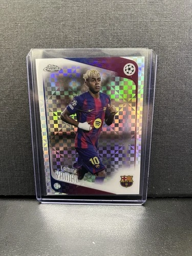 Topps Chrome UEFA Champions League 2024-25 Lamine Yamal Barcelona #10 X-Fractor