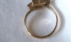 Vintage Caroline Emmon's Goldtone Rings With Clear Crystals- Lot Of 2 — photo 4